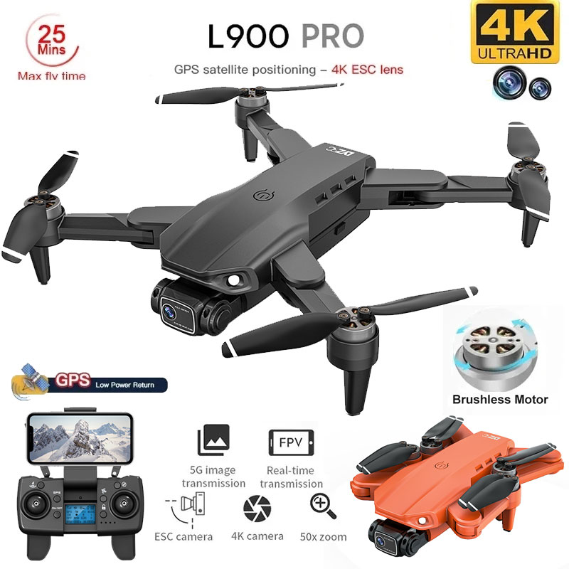 Drone Gimbal Brushless - L900 Pro GPS Drone 4K professionnel