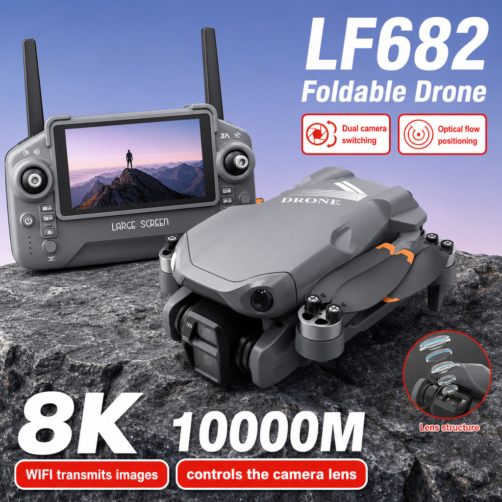 Drone Gimbal Mount - Drone photo aérien LF682 8K HD