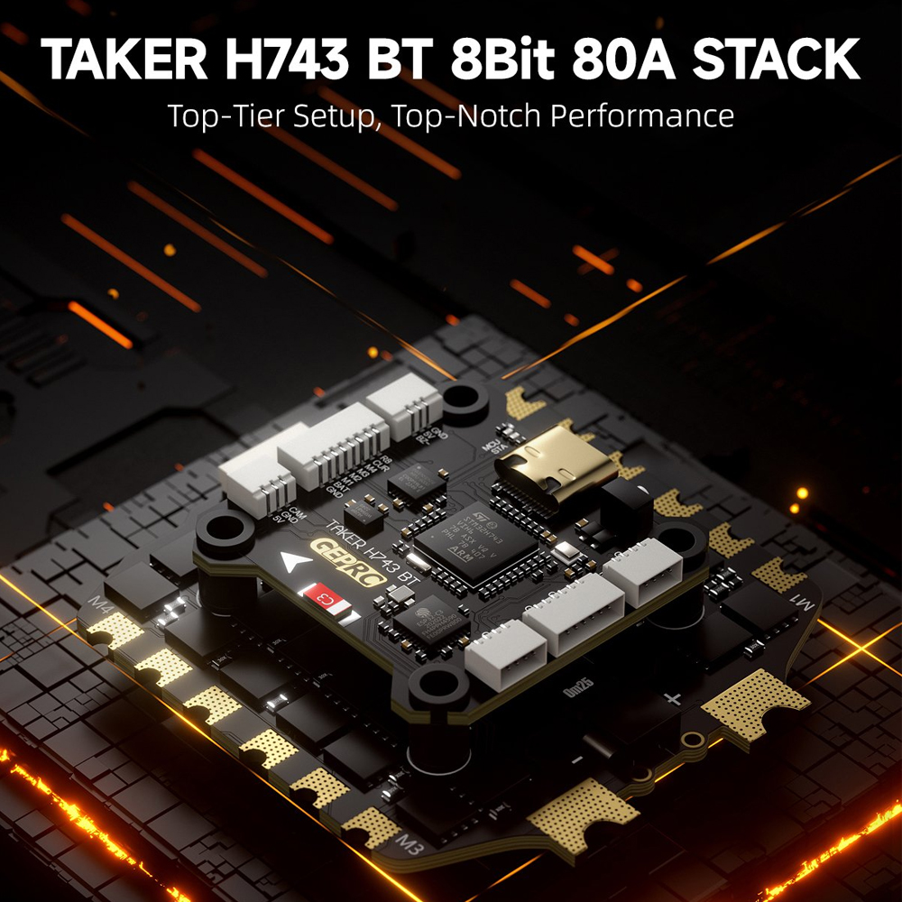 GEPRC TAKER H743 BT 8Bit 80A S - Drone Gimbal Controller avis et prix