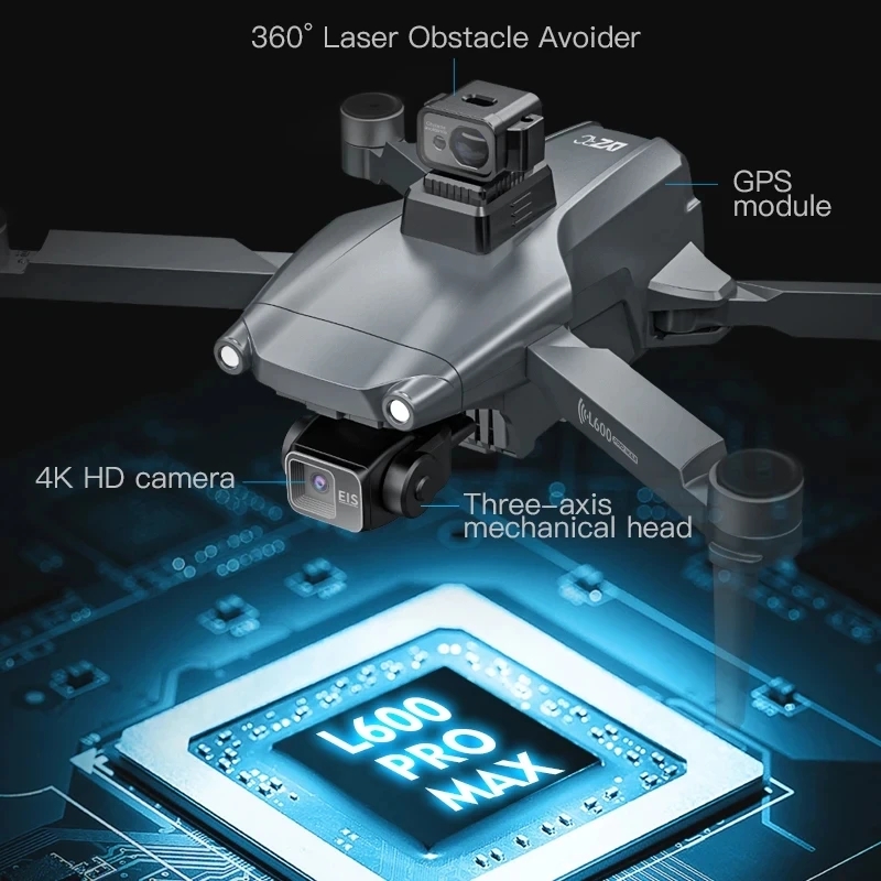 Drone GPS professionnel L600 P - Drone Gimbal 3 Axis avis et prix